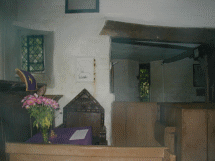 Dale Abbey, altar and desk