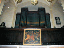 organ on west gallery
