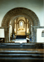 chancel arch looking into apse
